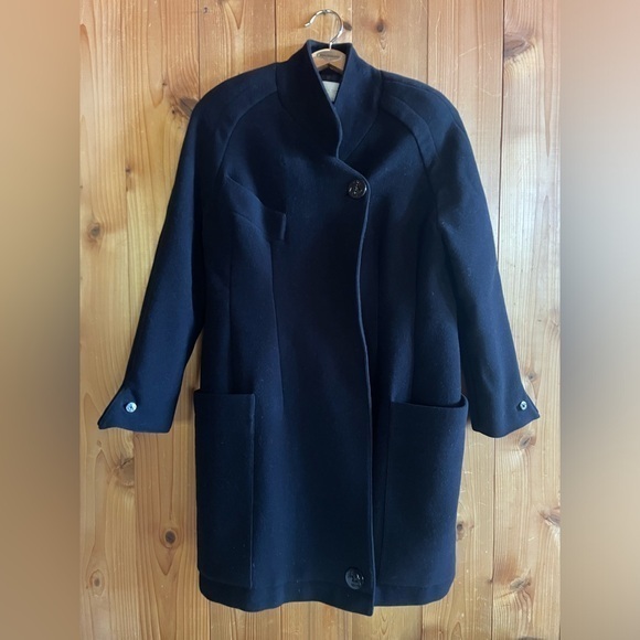 Claude Montana Navy Wool coat - Picture 1 of 10